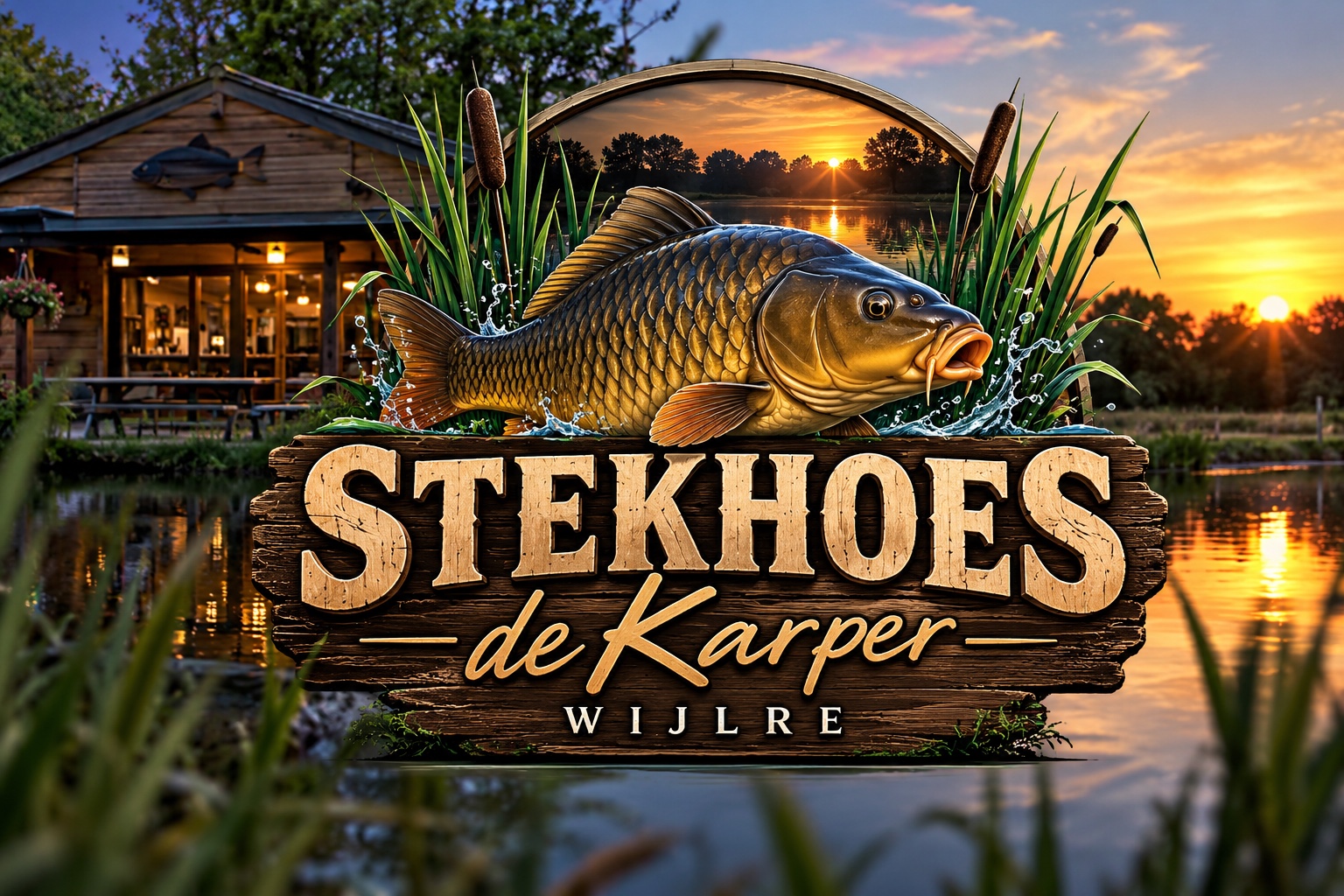 Stekhoes de Karper Wijlre beeldmerk met karper